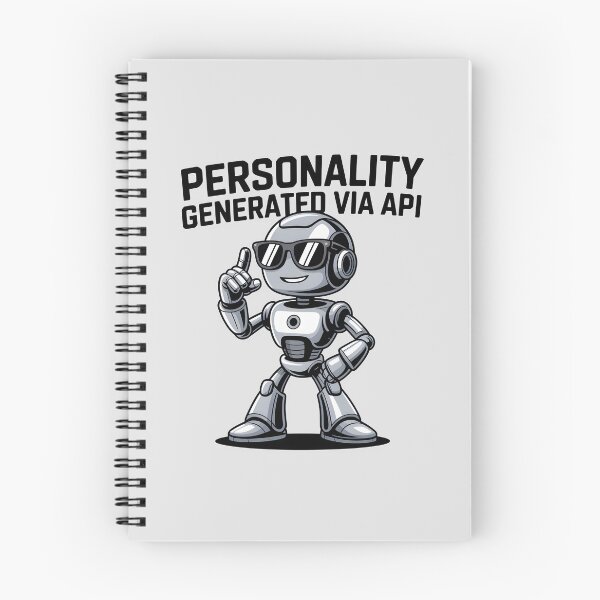 Aperçu de l'œuvre Personnalité générée via API – Humour amusant de développeur d'IA créée et vendue par Jollys-ArtShop.