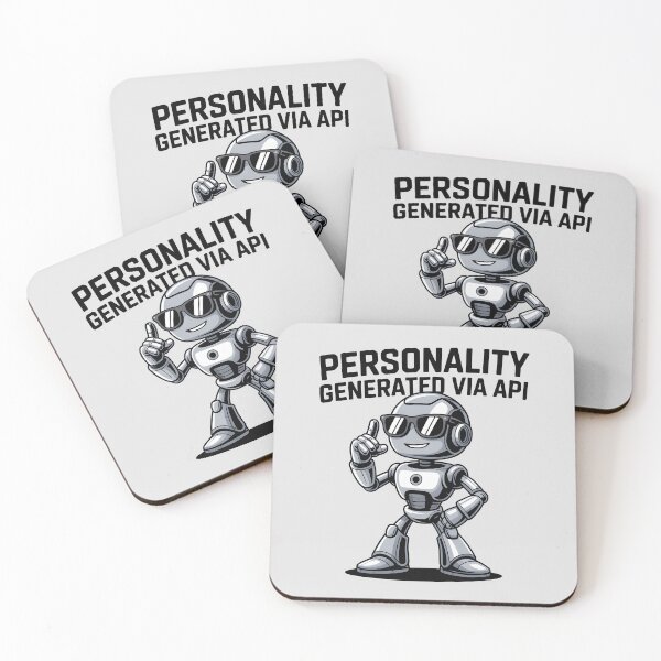 Item preview, Personality Generated via API – Funny AI Developer Humor designed and sold by Jollys-ArtShop.
