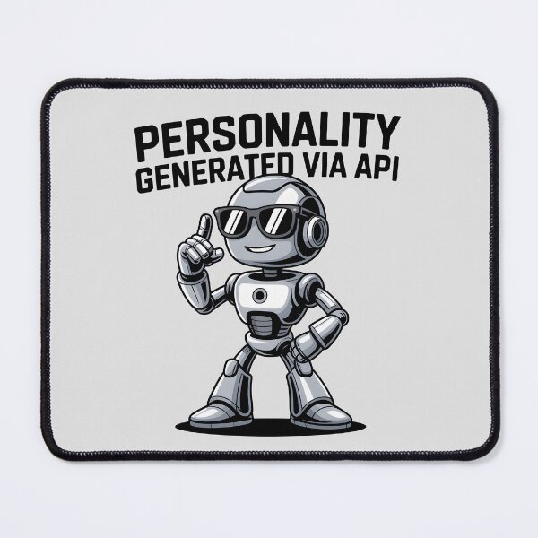 Item preview, Personality Generated via API – Funny AI Developer Humor designed and sold by Jollys-ArtShop.