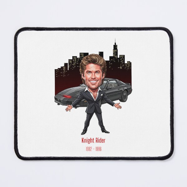 Item preview, City at night David Hasselhoff Knight Rider fany caricature  designed and sold by vectorlove.