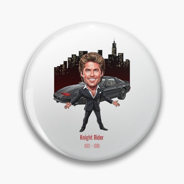 Item preview, City at night David Hasselhoff Knight Rider fany caricature  designed and sold by vectorlove.