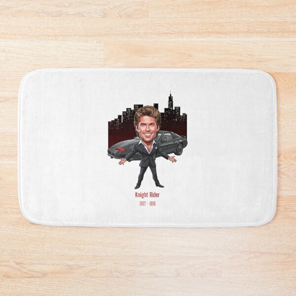 Item preview, City at night David Hasselhoff Knight Rider fany caricature  designed and sold by vectorlove.
