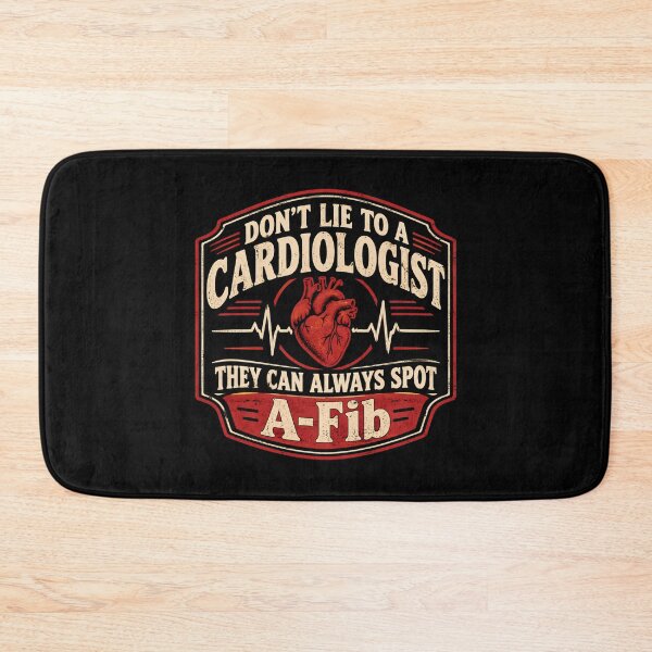 Item preview, Retro Don't Lie to A Cardiologist Funny Medical Quote designed and sold by DemureArtsy.