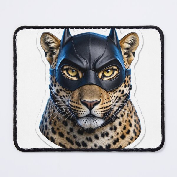Item preview, Cool Halloween Leopard Superhero Mask Spooky Sticker designed and sold by CodeCapyVibes.