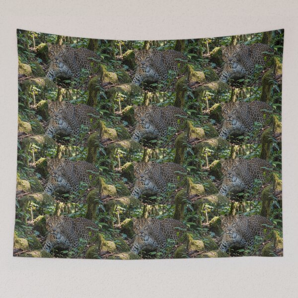Item preview, Leopard in Lush Jungle designed and sold by Savannah Gibbs.
