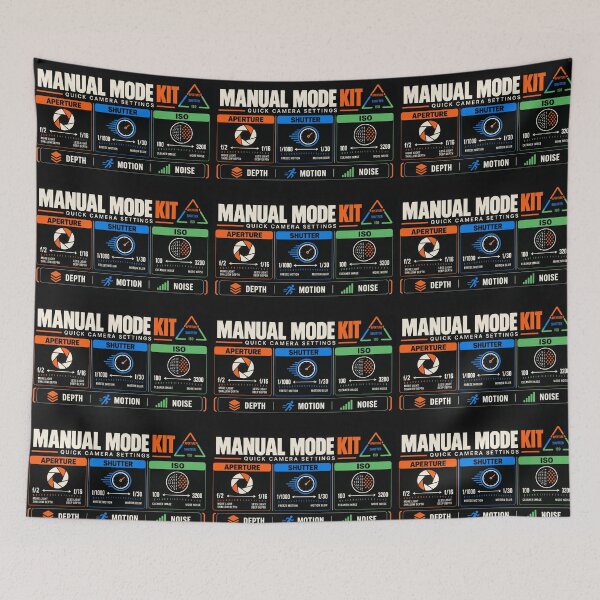 Item preview, Manual Mode Kit – Photography Settings Zipper Pouch designed and sold by astersgraphics.