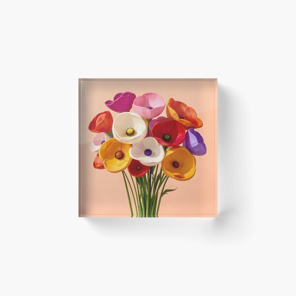 Item preview, Colorful Bouquet of Paper Flowers designed and sold by Vicky Brago-Mitchell®.