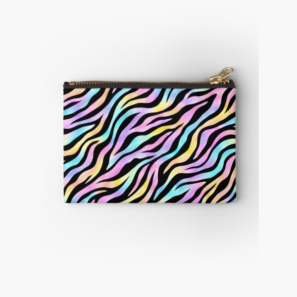 Aperçu de l'œuvre Pastel Rainbow Zebra – Black Animal Print Pattern créée et vendue par HO•Designs.