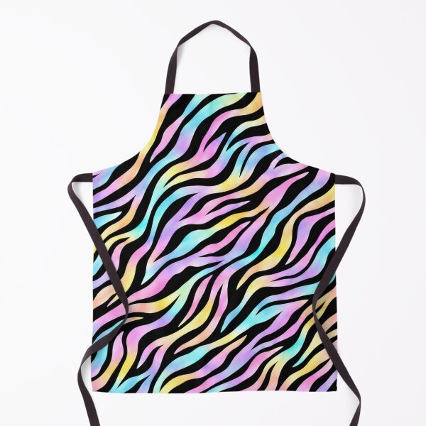 Aperçu de l'œuvre Pastel Rainbow Zebra – Black Animal Print Pattern créée et vendue par HO•Designs.