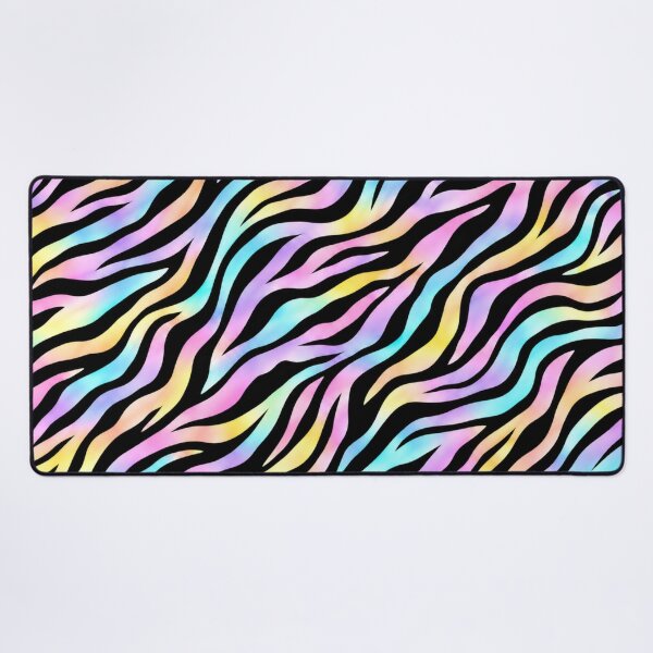 Item preview, Pastel Rainbow Zebra – Black Animal Print Pattern designed and sold by HO•Designs.