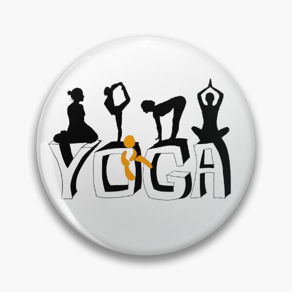 Item preview, Yoga Typography Silhouette - Artistic Design for Yogis designed and sold by Carola_Zain_Text_und_Illustration.