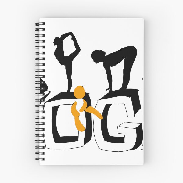 Item preview, Yoga Typography Silhouette - Artistic Design for Yogis designed and sold by Carola_Zain_Text_und_Illustration.