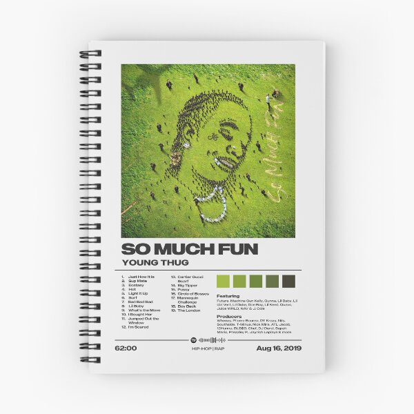 Item preview, So Much Fun by Young Thug - Tracklist Art designed and sold by FourthWall Prints.