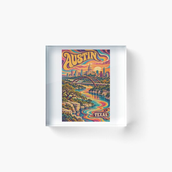 Aperçu de l'œuvre Austin - Texas - États-Unis créée et vendue par GoodOldVintage.