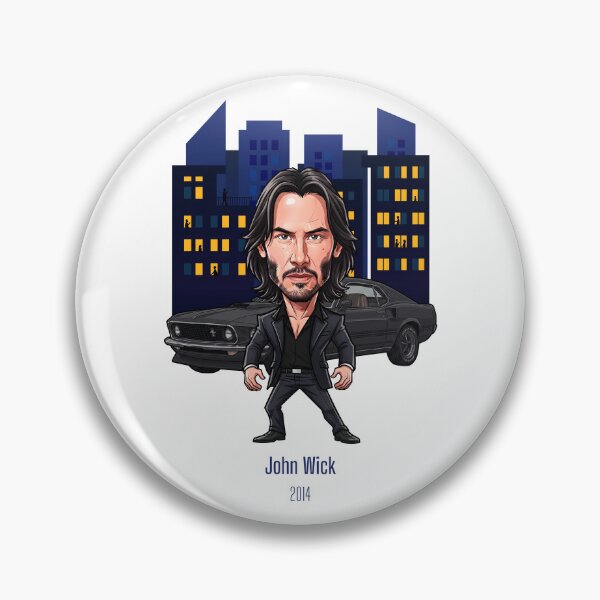 Item preview, Caricature of Keanu Reeves as John Wick in the city at night designed and sold by vectorlove.