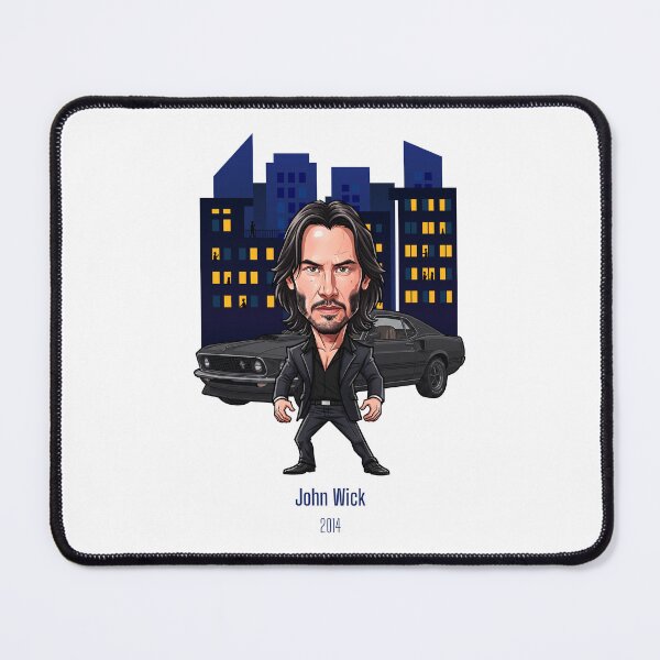 Item preview, Caricature of Keanu Reeves as John Wick in the city at night designed and sold by vectorlove.