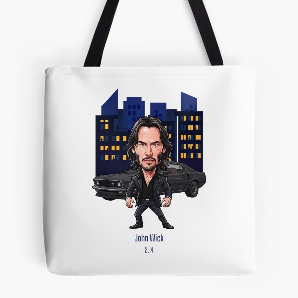Item preview, Caricature of Keanu Reeves as John Wick in the city at night designed and sold by vectorlove.