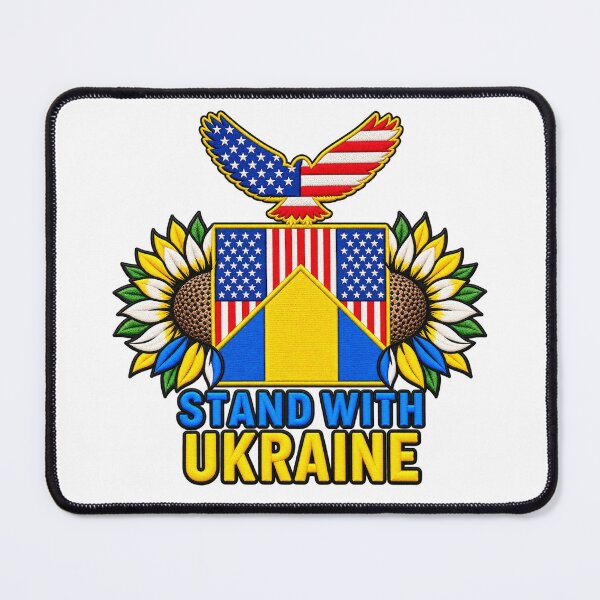 Item preview, Stand with Ukraine American Eagle Sunflowers designed and sold by ArtDesignTp.