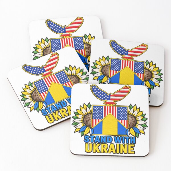 Aperçu de l'œuvre Soutenez l'Ukraine American Eagle Sunflowers créée et vendue par ArtDesignTp.