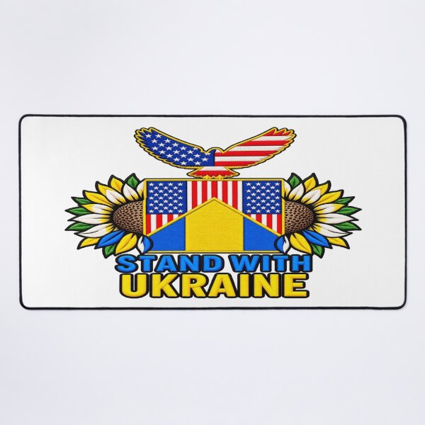 Item preview, Stand with Ukraine American Eagle Sunflowers designed and sold by ArtDesignTp.