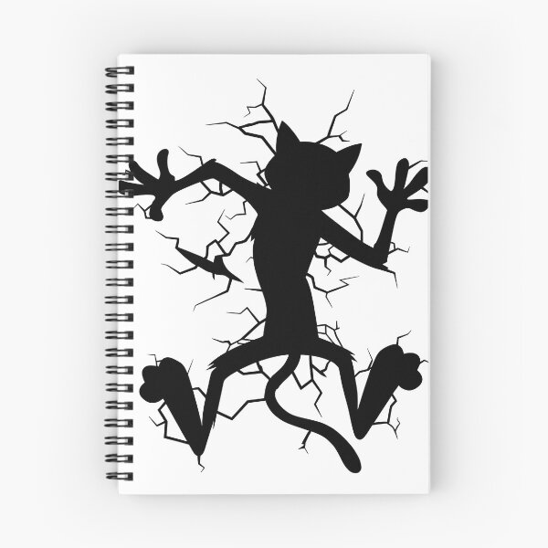 Item preview, Funny Splat Cat Silhouette | Cartoon Wall Crash designed and sold by lahmar-abbou.