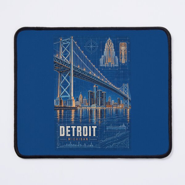 Item preview, Detroit - Michigan - USA designed and sold by GoodOldVintage.