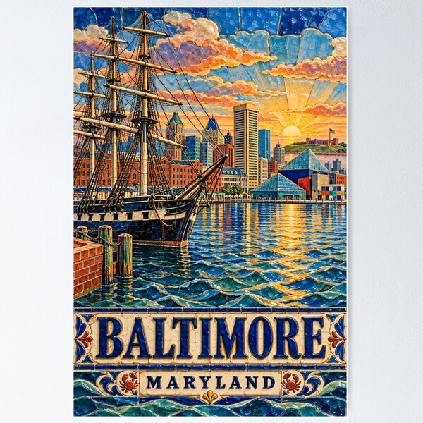 Artikelvorschau, Baltimore, Maryland, USA entworfen und verkauft von GoodOldVintage.