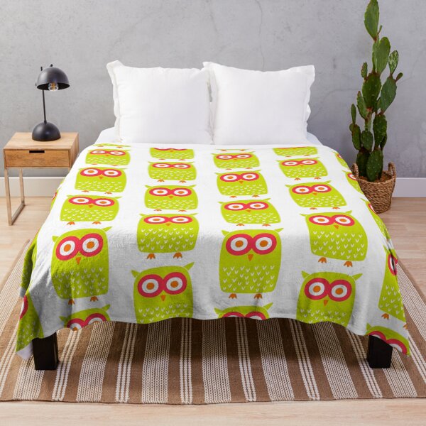 Item preview, Cute Lime Green Owl with Pink Eyes designed and sold by -KRAFTWERK.