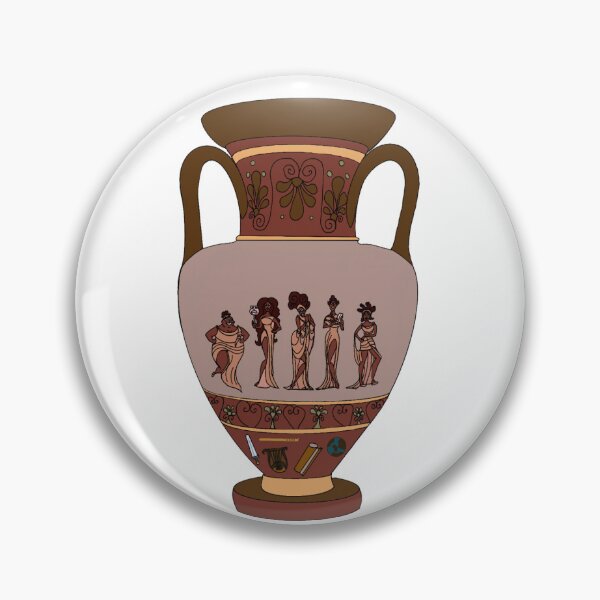 Item preview, Hercules Greek Muses on Vase designed and sold by Adventure Girls Studio.