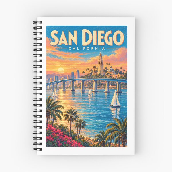 Artikelvorschau, San Diego - Kalifornien entworfen und verkauft von GoodOldVintage.