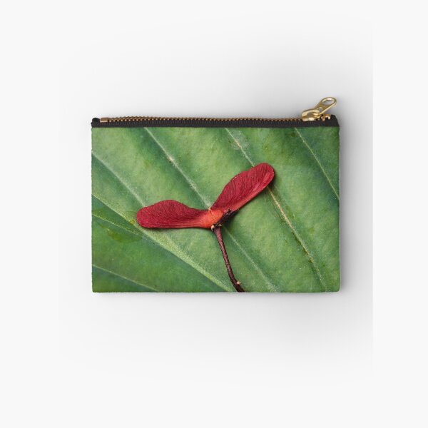 Item preview, Japanese Maple Seedpod On Hosta Leaf designed and sold by LarsOlofPhoto.