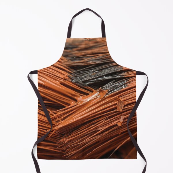 Item preview, Paintbrush Bristles Holding Burnt Orange Dried Paint designed and sold by ASSEMBLE WONDER.