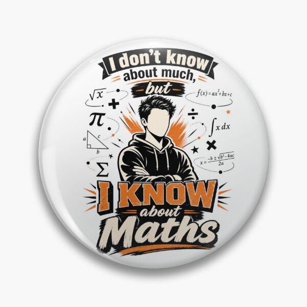 Item preview, I Know About Maths Funny Student Teacher Graphic designed and sold by TheChalkyFox.