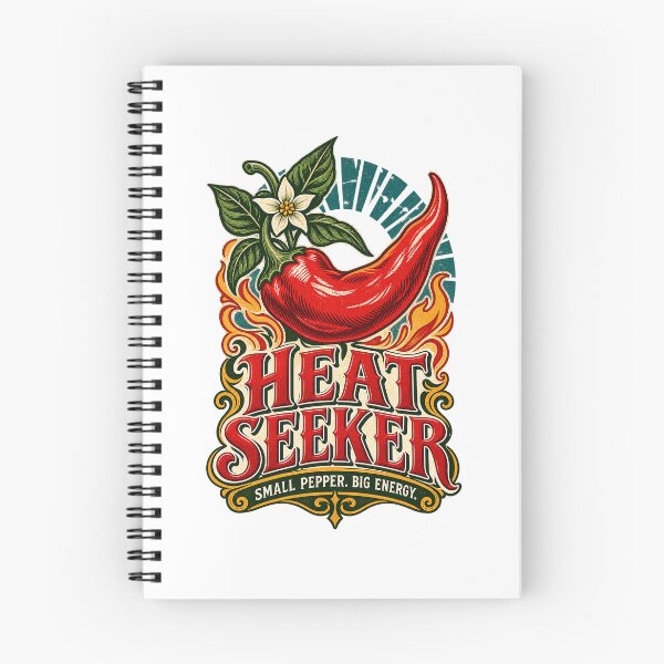 Item preview, Heat Seeker Vintage Red Chili Pepper designed and sold by sasaPRO.