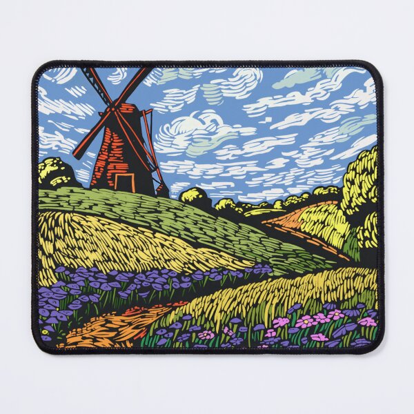 Item preview, Windmill and flowers designed and sold by NeilCoo.