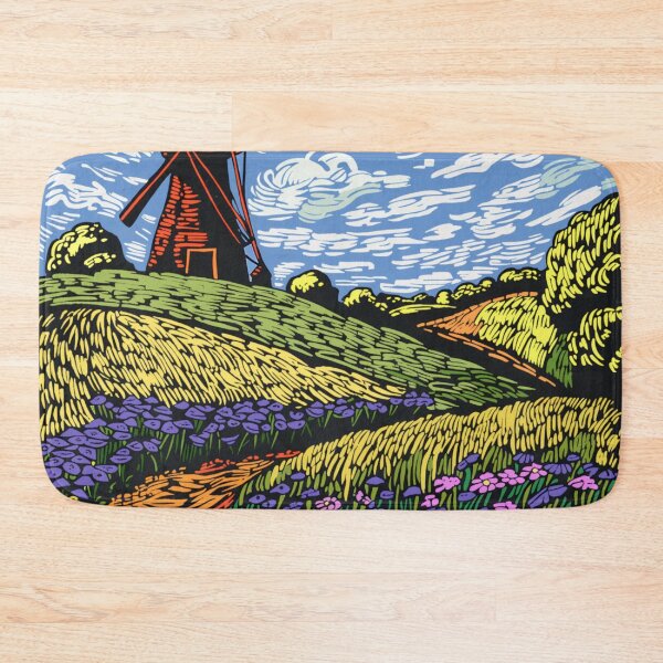 Item preview, Windmill and flowers designed and sold by NeilCoo.