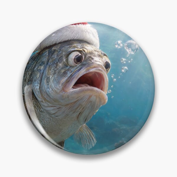 Item preview, Christmas Big Fish with Holiday Lure designed and sold by Maria Dryfhout.