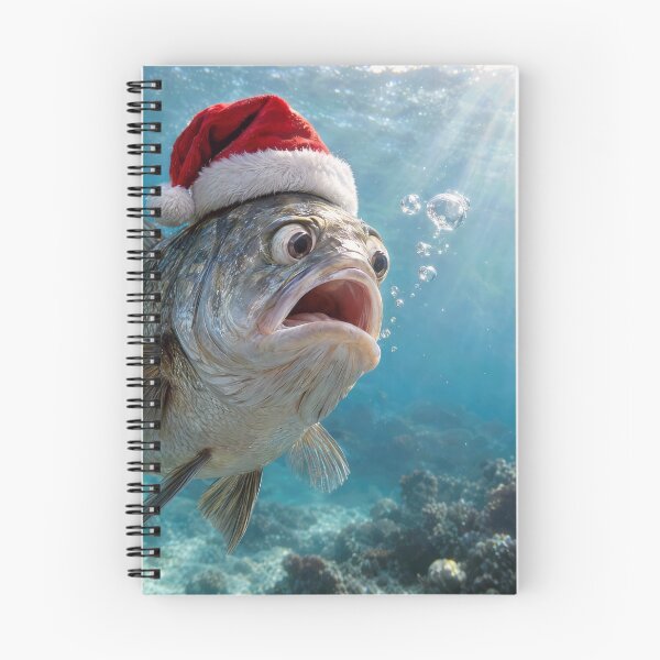 Item preview, Christmas Big Fish with Holiday Lure designed and sold by Maria Dryfhout.