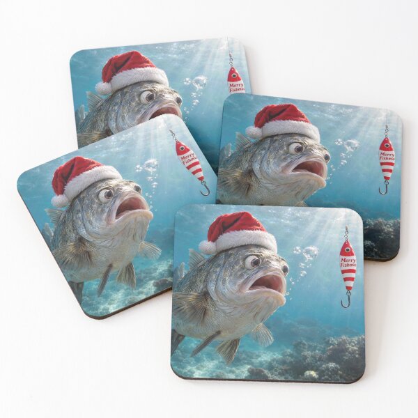 Item preview, Christmas Big Fish with Holiday Lure designed and sold by Maria Dryfhout.