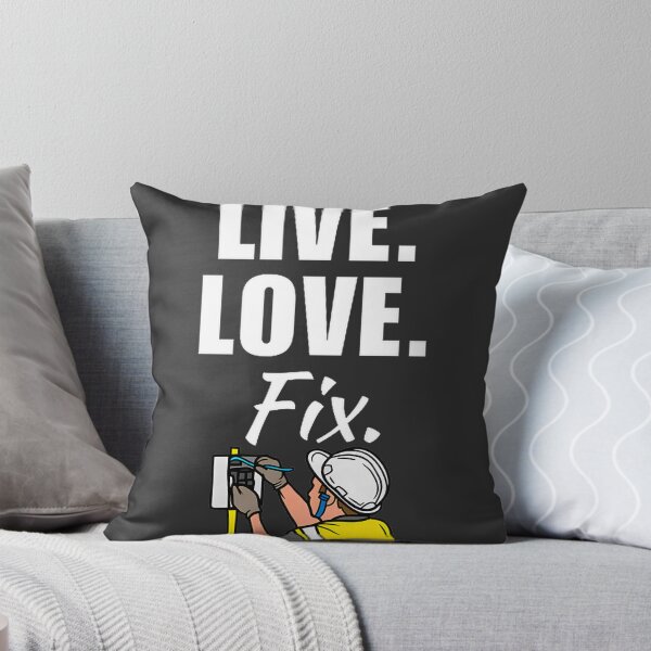 Artikelvorschau, Live Love Fix – Lustiges Zitat für Elektriker-Ehemänner und Elektriker-Mitarbeiter entworfen und verkauft von william110.