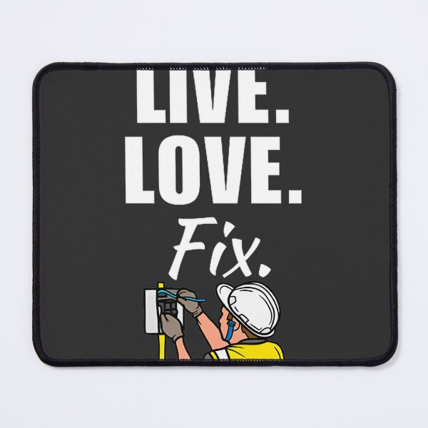 Item preview, Live Love Fix - Funny Electrician Husband Quote Design for Electrician Employees designed and sold by william110.
