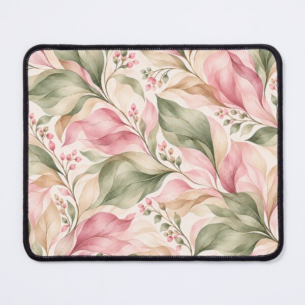 Item preview, Blush Pink & Sage Leaves – Pastel Botanical Watercolor Pattern designed and sold by HO•Designs.