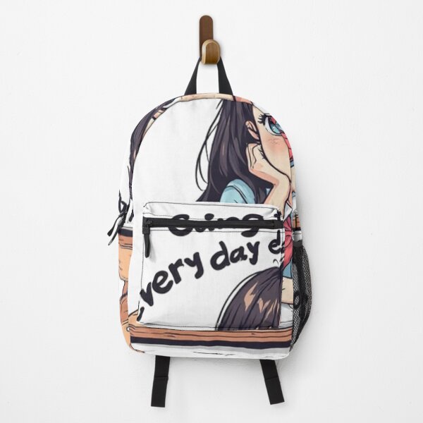 Item preview, Going To School Every Day Is Boring - Cute Tired Anime Girl designed and sold by Digital Design Market.
