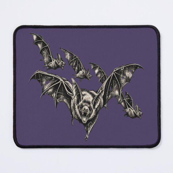 Item preview, Realistic Bat Formation Art for Goth Bat Lovers designed and sold by POD DYNASTY | Original Print On Demand T-Shirt Graphics.