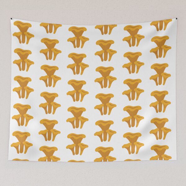 Item preview, Yellow Chanterelle Mushroom Illustration designed and sold by BetweenForms.