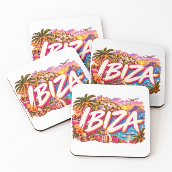 Item preview, Ibiza Tropical Colorful Lettering Sticker designed and sold by Stamped_Style.