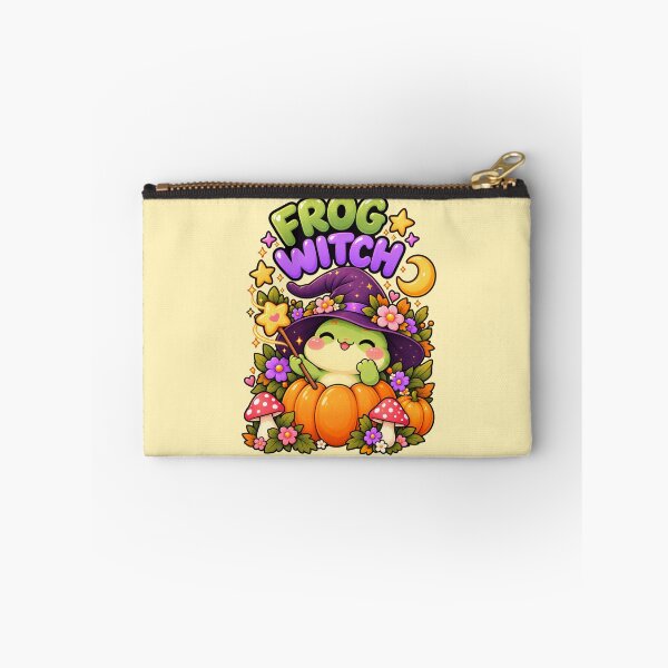 Item preview, Frog Witch Halloween – Cute Kawaii Frog Pumpkin Witch designed and sold by StickyDelights.