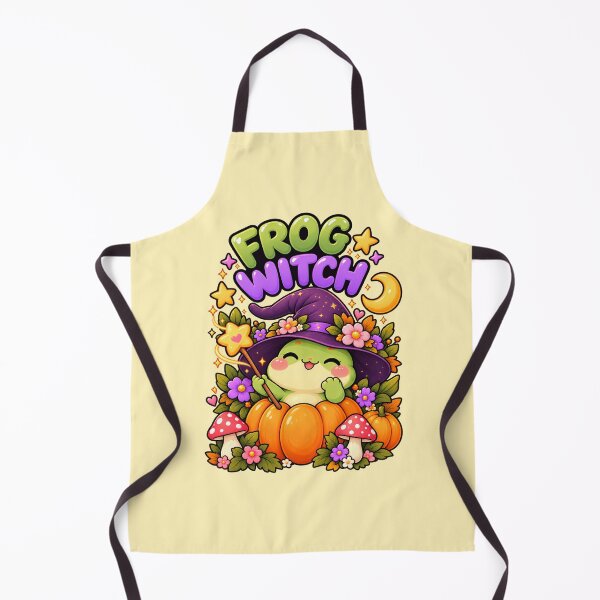 Item preview, Frog Witch Halloween – Cute Kawaii Frog Pumpkin Witch designed and sold by StickyDelights.