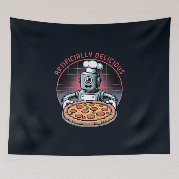 Item preview, Artificially Delicious – Funny AI Food Robot Humor designed and sold by Jollys-ArtShop.