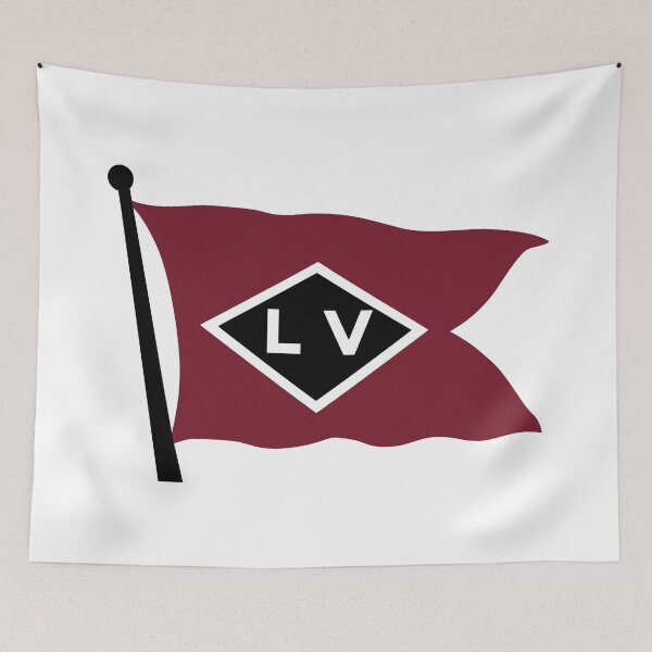 Item preview, Lehigh Valley Flag Logo designed and sold by Trains-and-Rail.